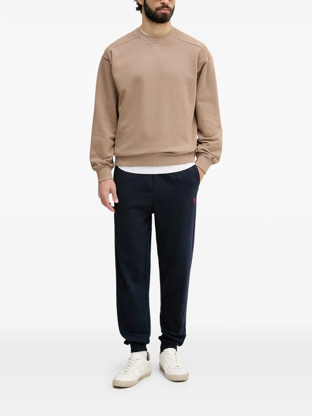 Benetton Sweater met ronde hals Beige