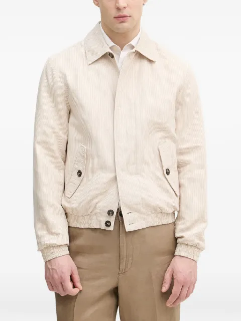 Benetton linen-blend jacket