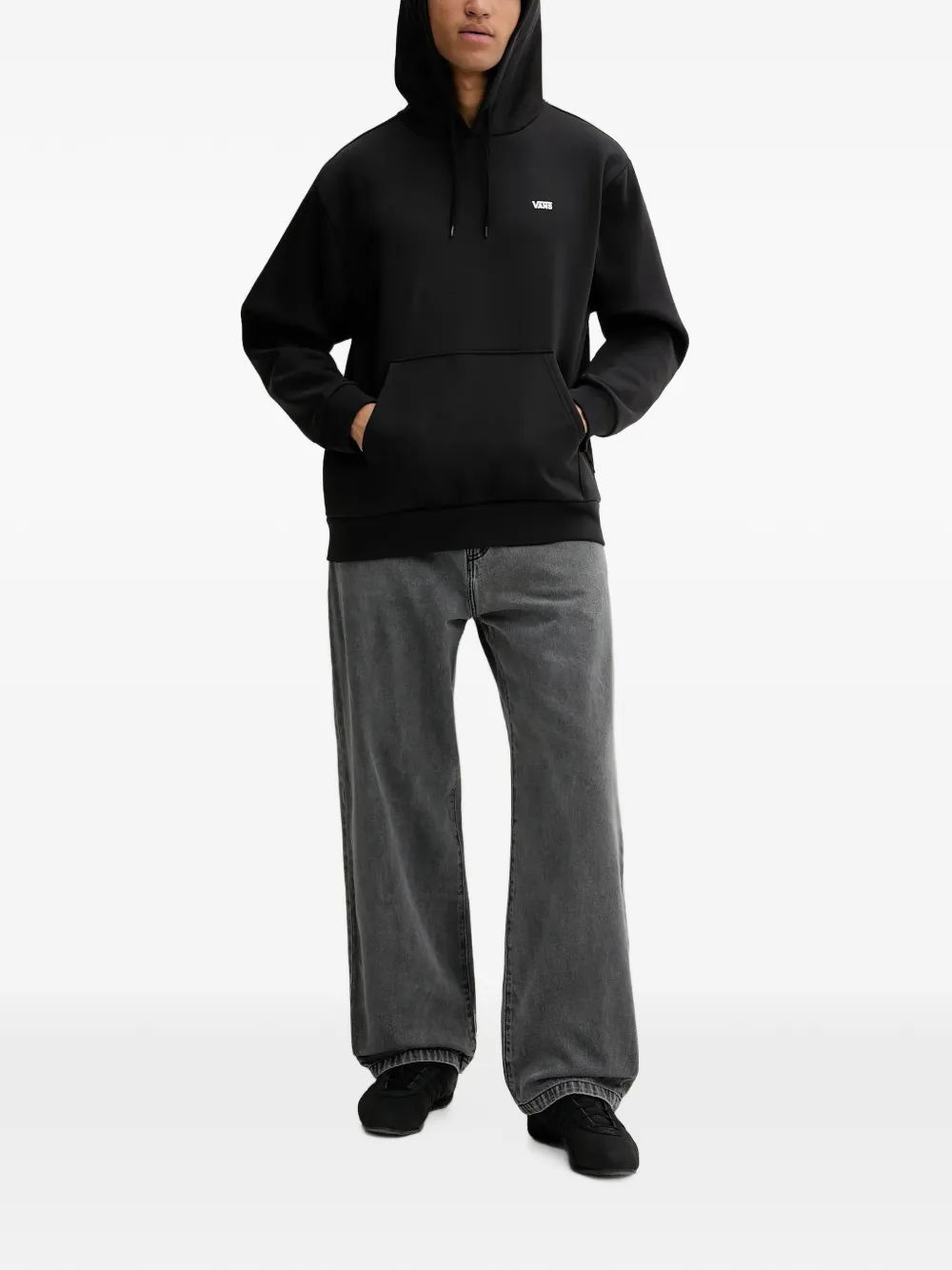 Vans Hoodie met logoprint en trekkoord Zwart