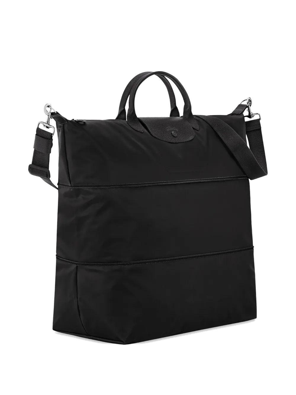 Longchamp Le Pliage One S uitbreidbare reistas Zwart