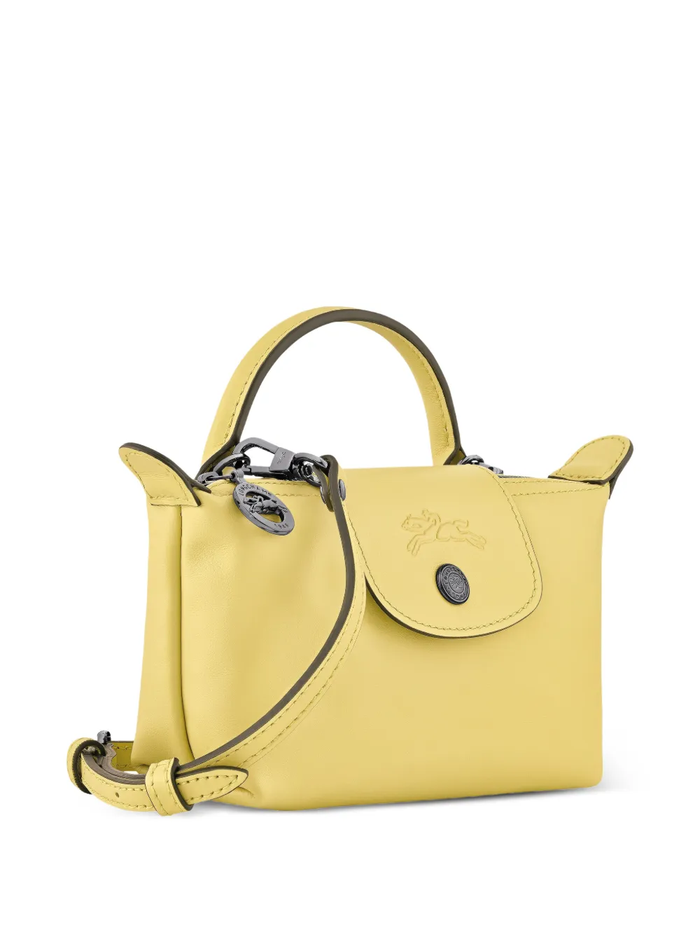 Longchamp Le Pliage Xtra XS buidel Geel