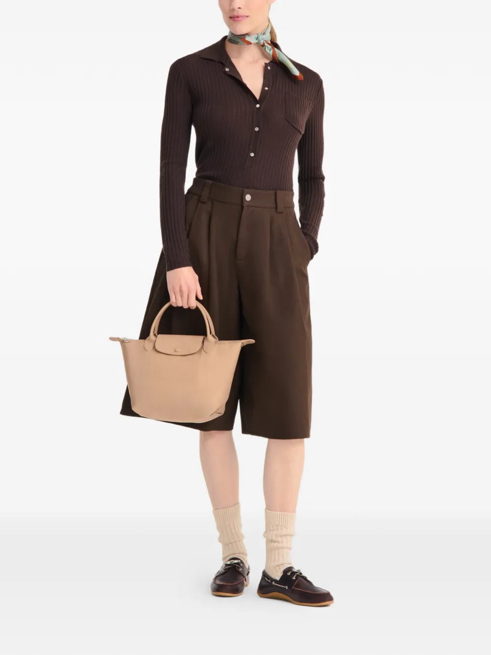 Longchamp Le Pliage One S handtas Beige