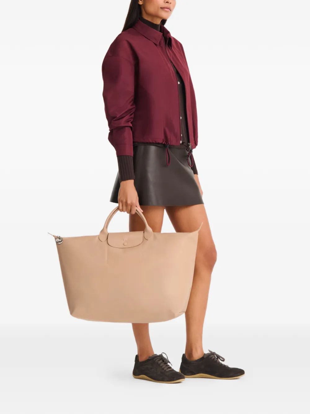 Longchamp Le Pliage One L reistas Beige