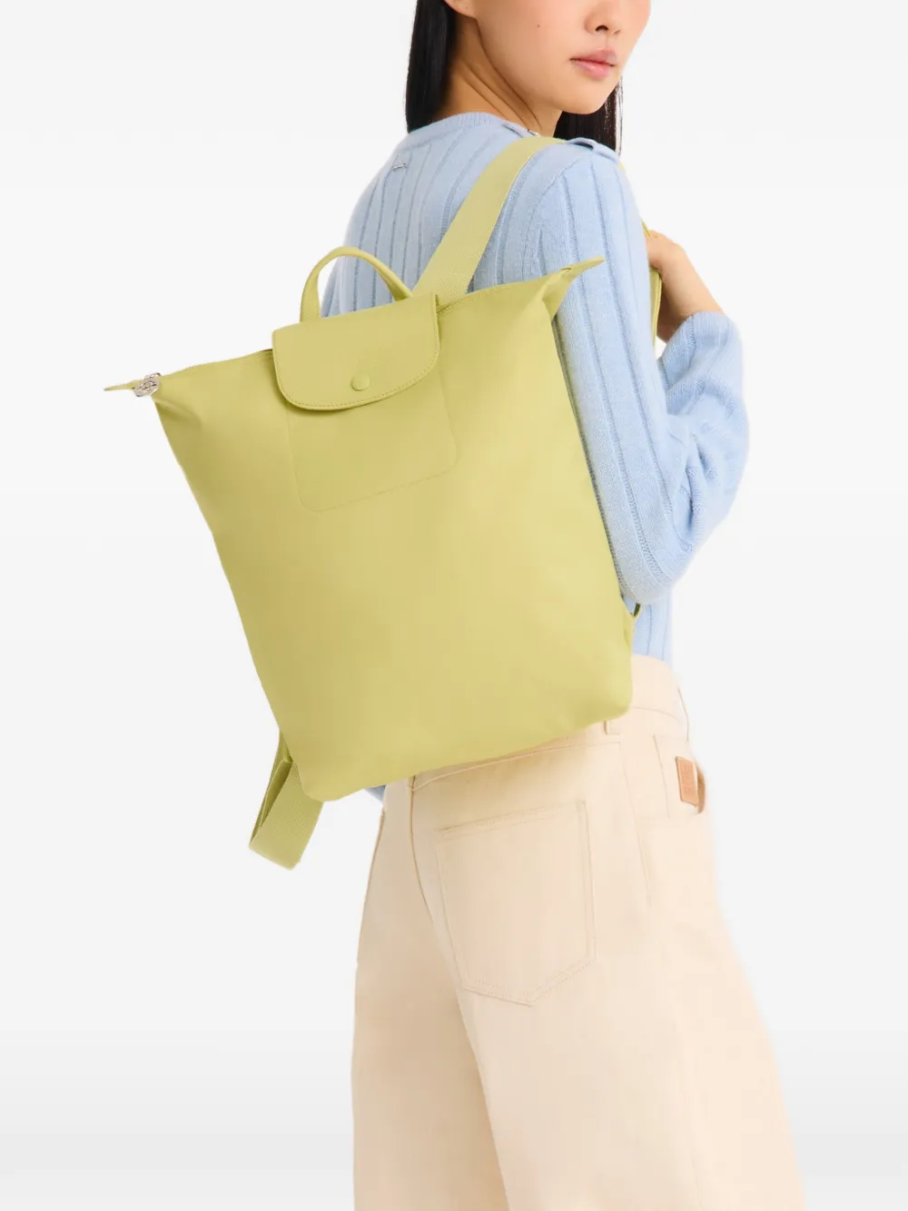 Longchamp Le Pliage One M rugzak Geel
