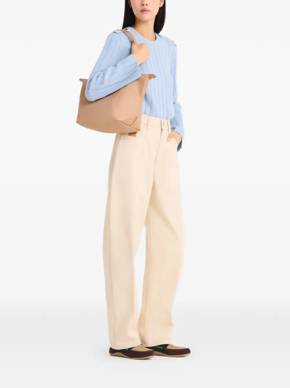 Longchamp Le Pliage One M shopper Beige