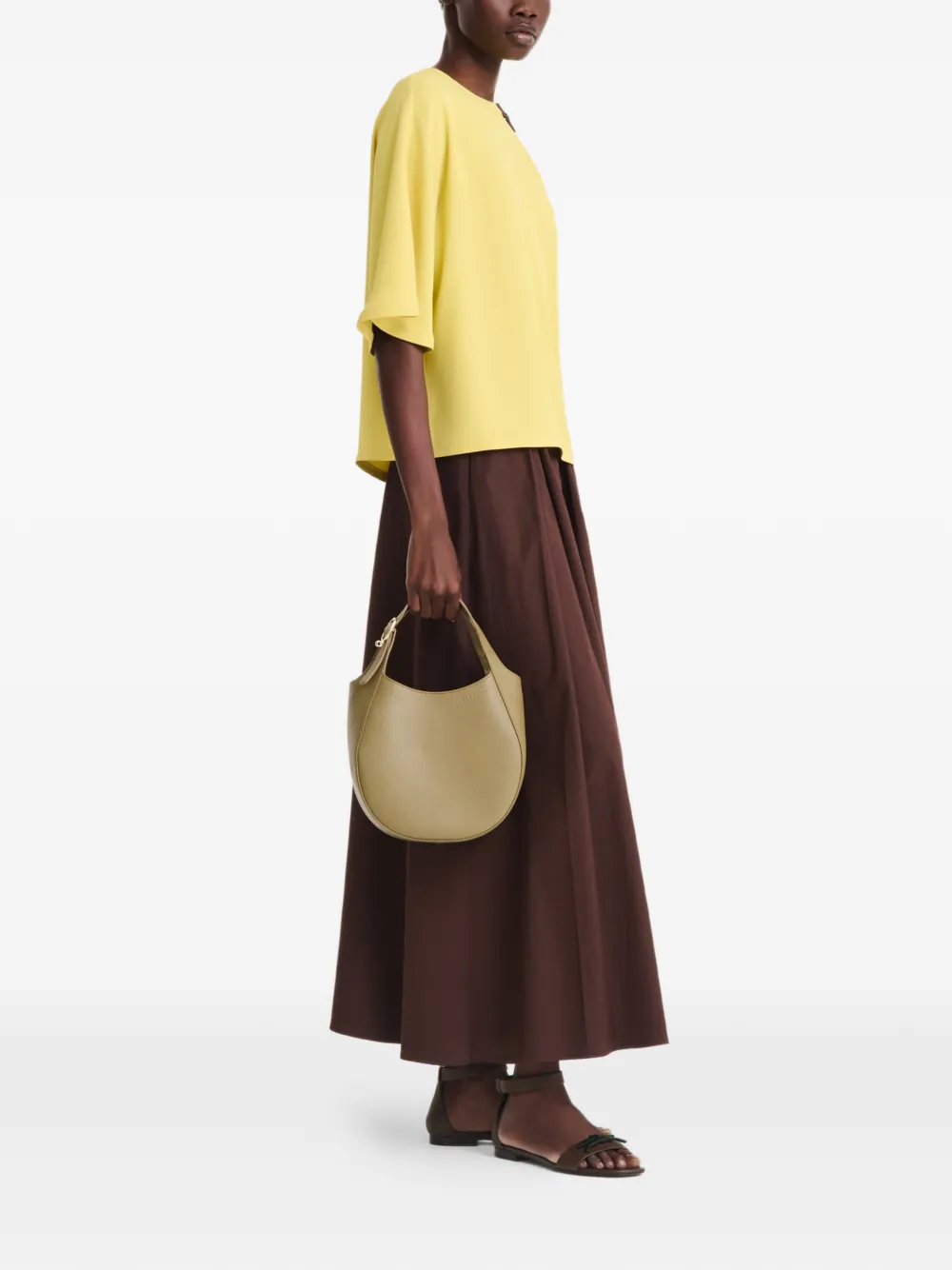 Longchamp Le Foulonné S handtas Beige