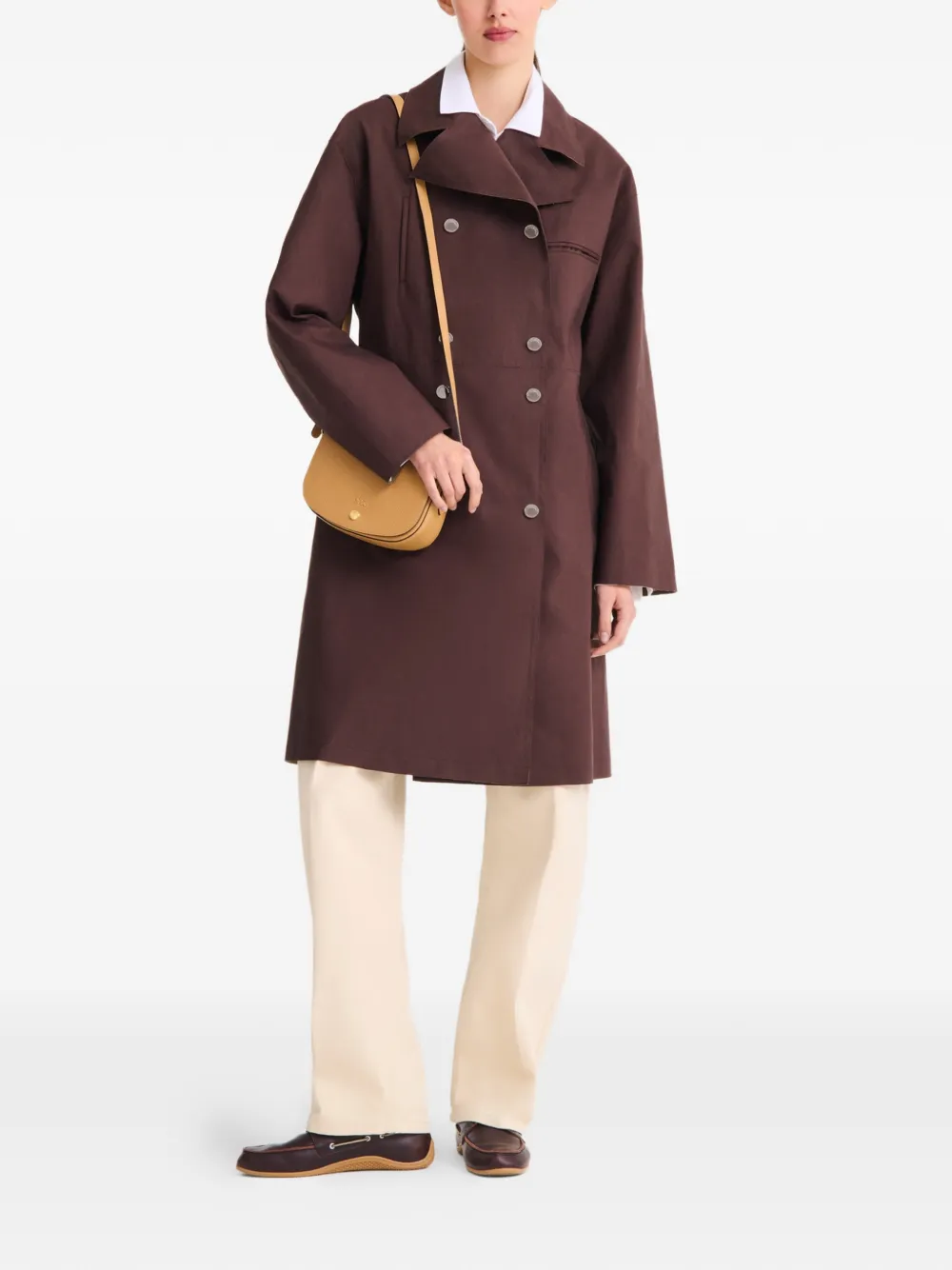 Longchamp Épure kleine crossbodytas Bruin
