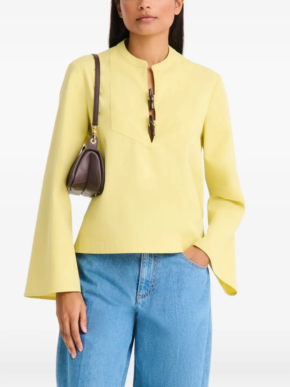 Longchamp Looong M schoudertas Bruin