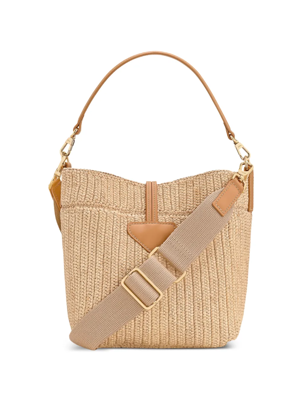 Longchamp Le Roseau XS bucket-tas Beige