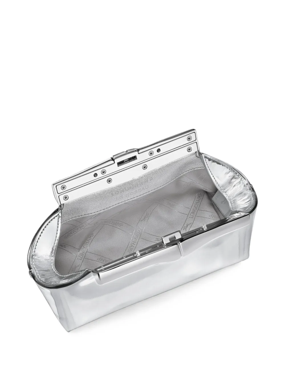Longchamp Le Roseau S buidel Zilver