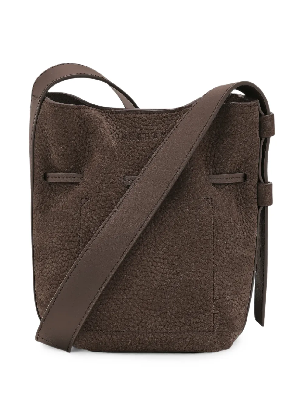 Longchamp Le Roseau S bucket-tas Bruin
