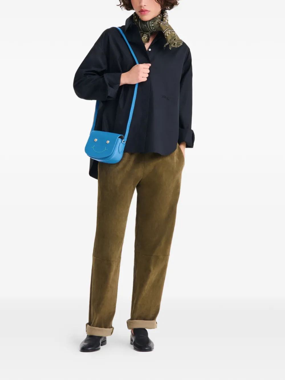 Longchamp Épure kleine crossbodytas Blauw