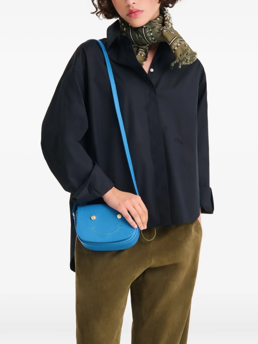 Longchamp Épure kleine crossbodytas Blauw