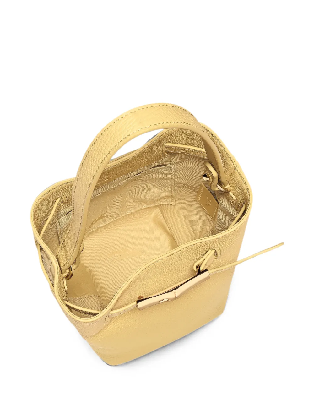 Longchamp Le Smart XS bucket-tas Geel