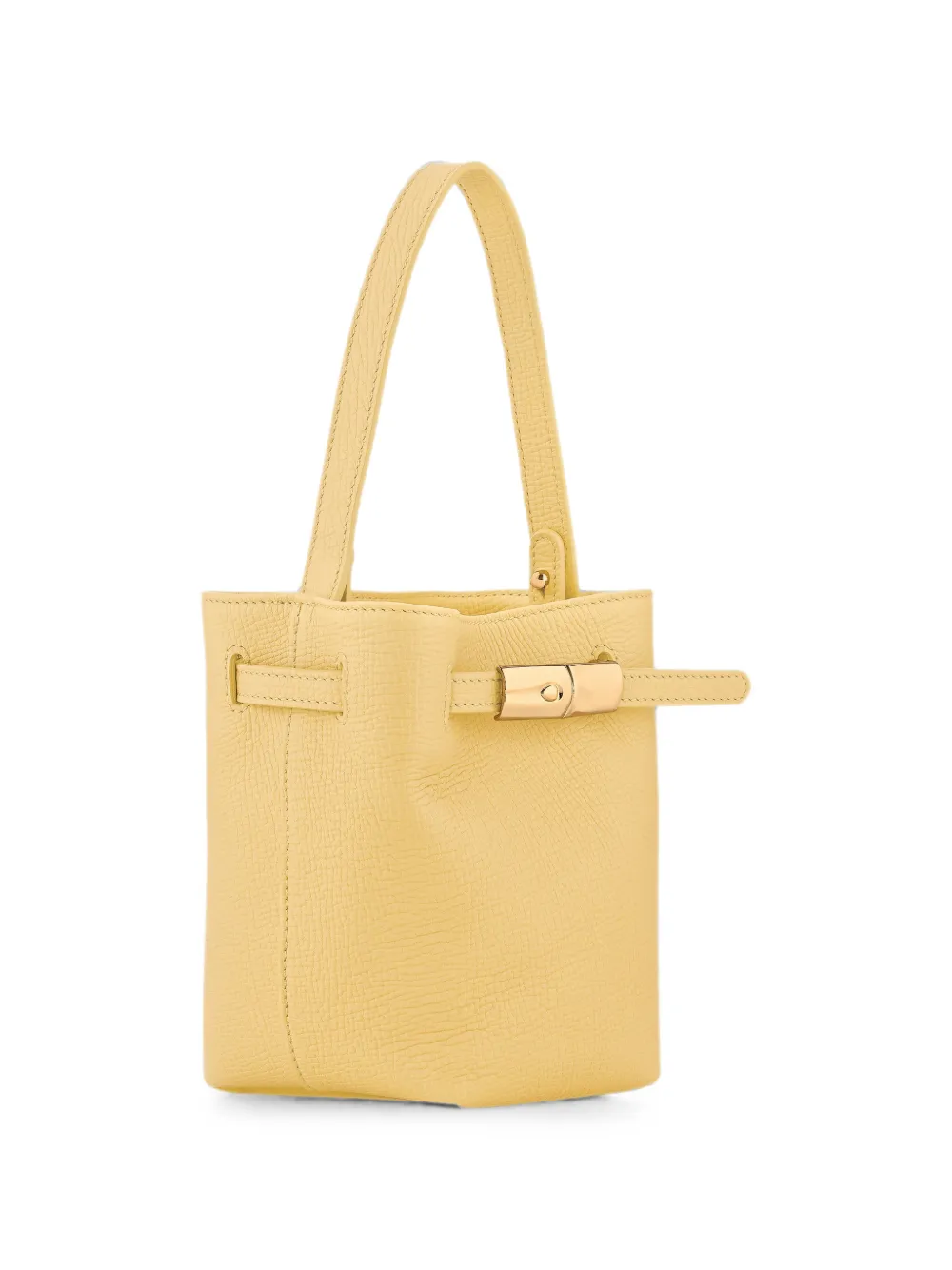 Longchamp Le Smart XS bucket-tas Geel
