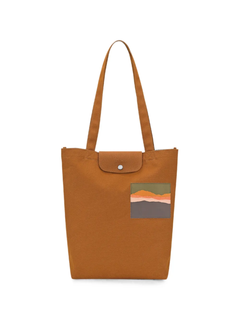 Longchamp x Caroline Hélain M tote bag - Marrone