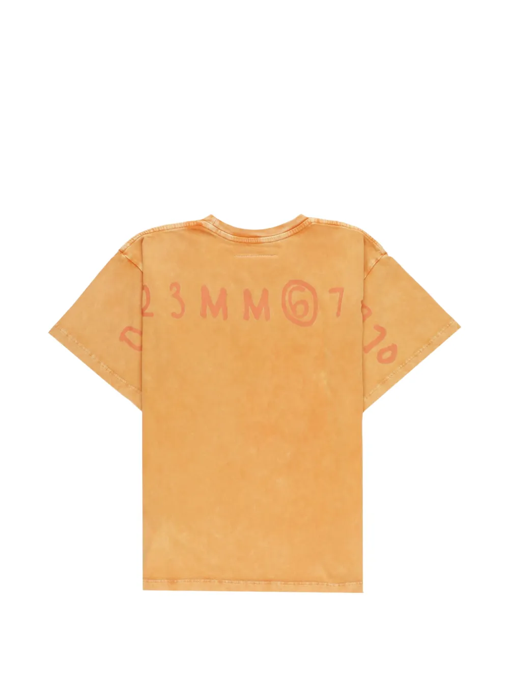 MM6 Maison Margiela Kids T-shirt met logoprint Oranje