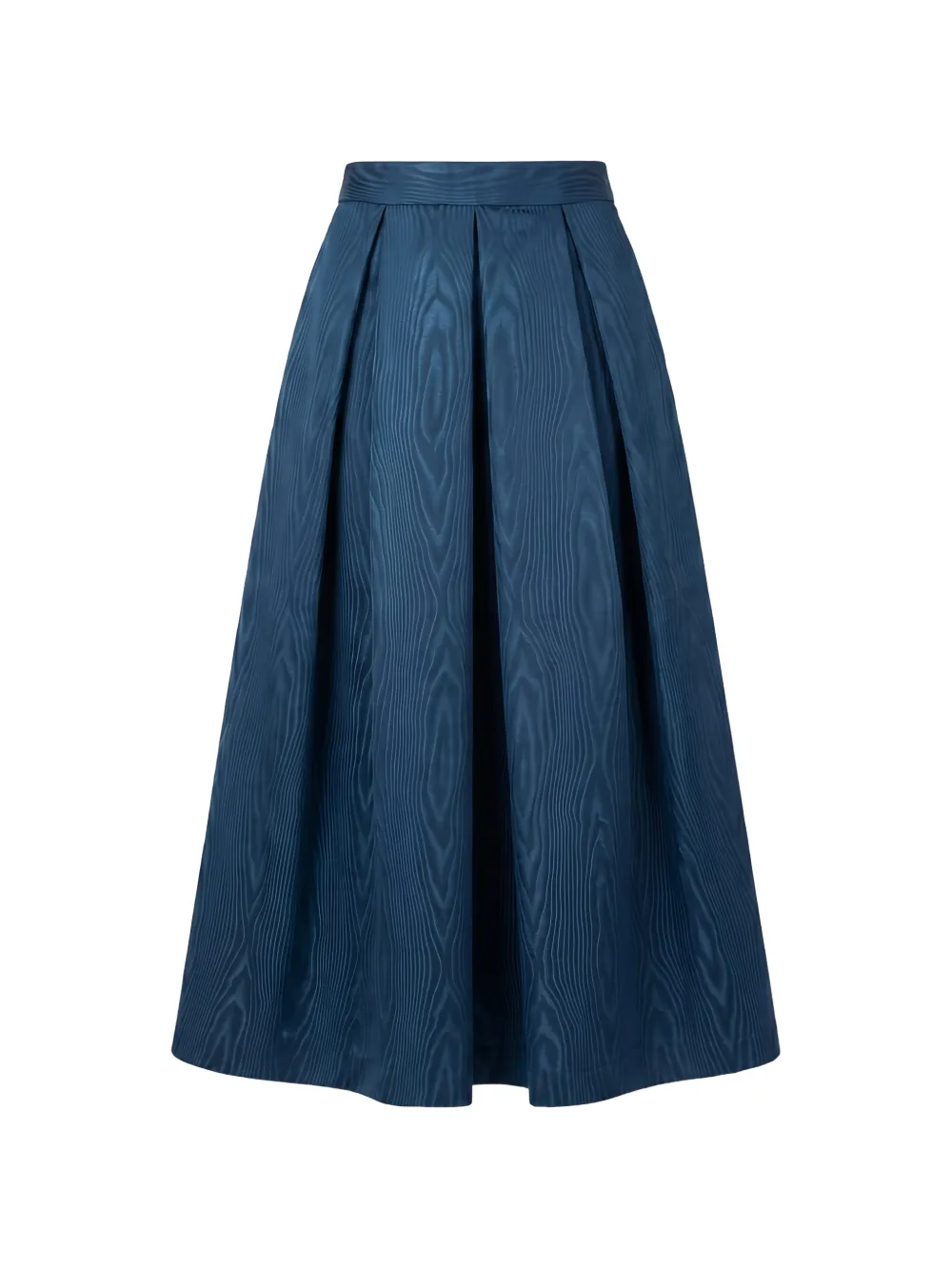 Lunatica Milano Moirè pleated midi skirt - Blu