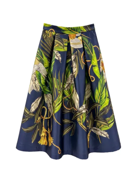 Lunatica Milano leaf-print skirt