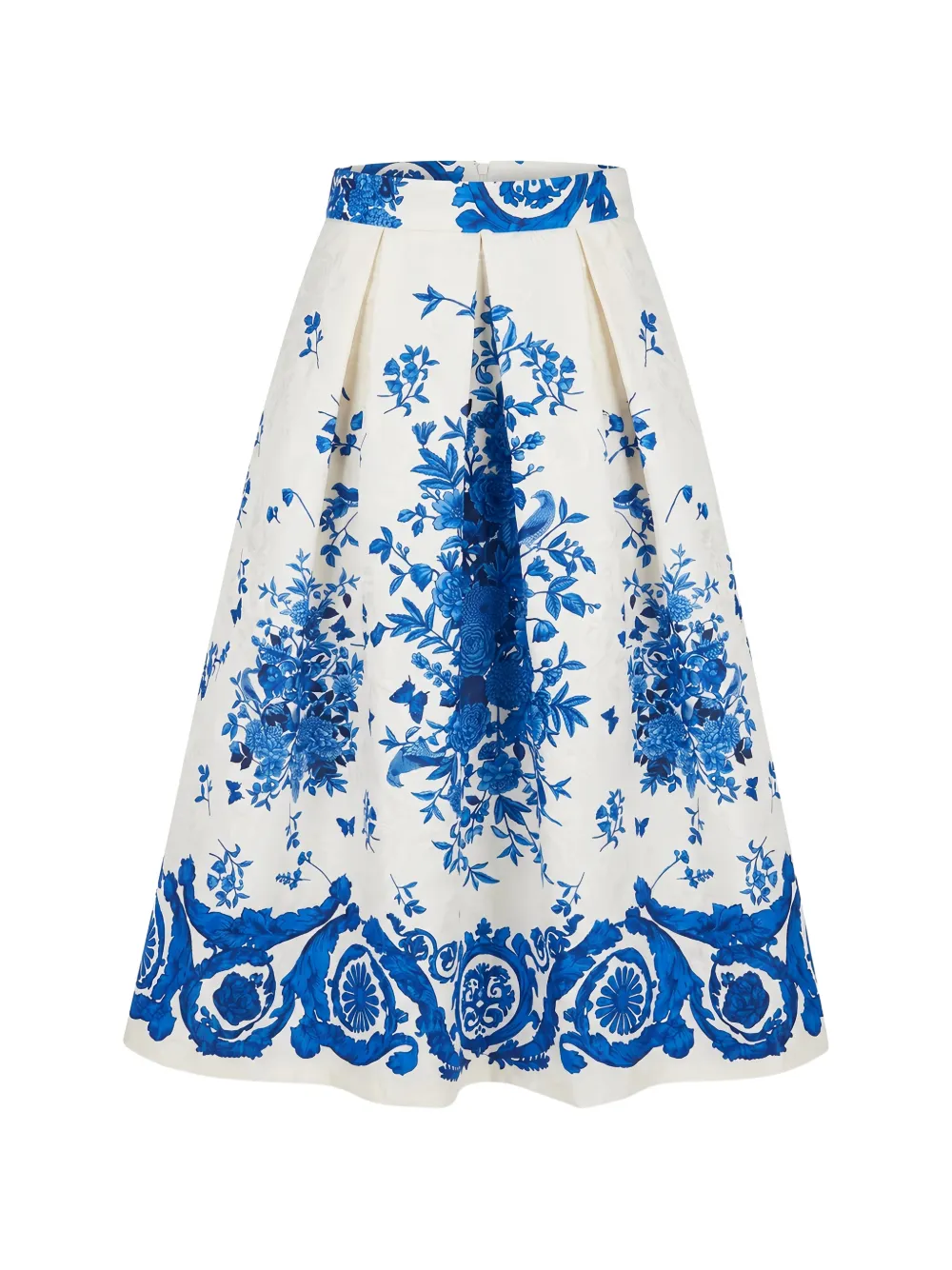 Lunatica Milano Luna T Athene floral-print midi skirt - Bianco
