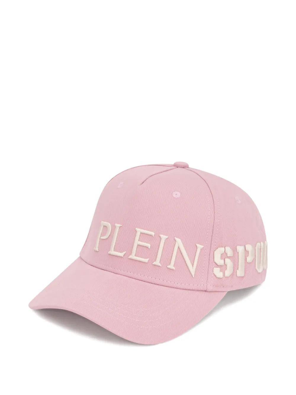 Plein Sport embroidered cotton-gabardine baseball cap - Rosa