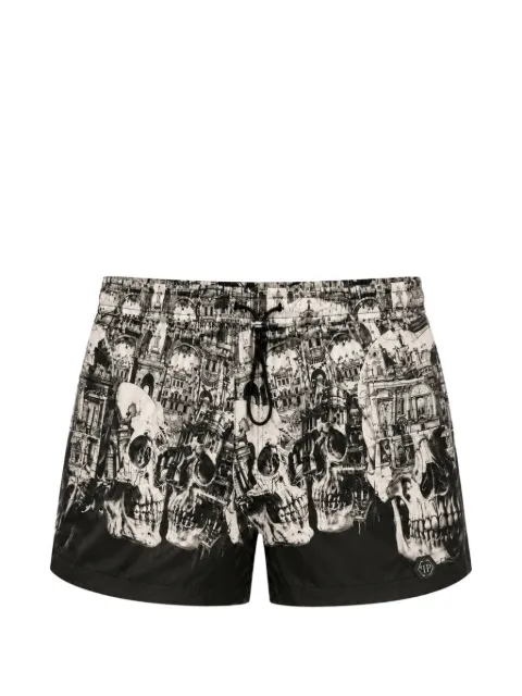 Philipp Plein swimming shorts skull hotel