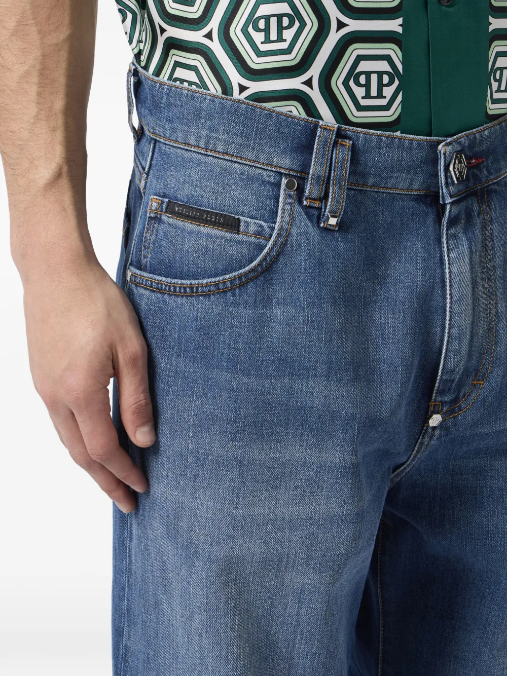 Philipp Plein Rockstar jeans basic Blauw