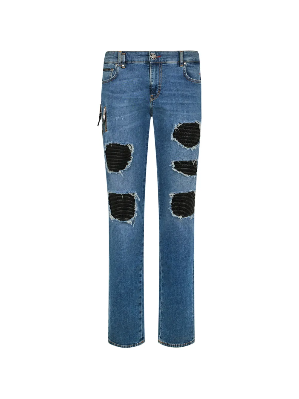 Philipp Plein Rockstar ripped jeans - Blu