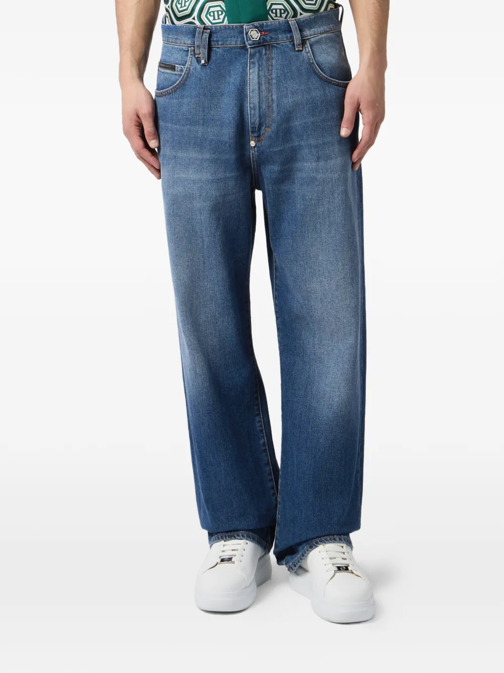 Philipp Plein Rockstar jeans basic Blauw