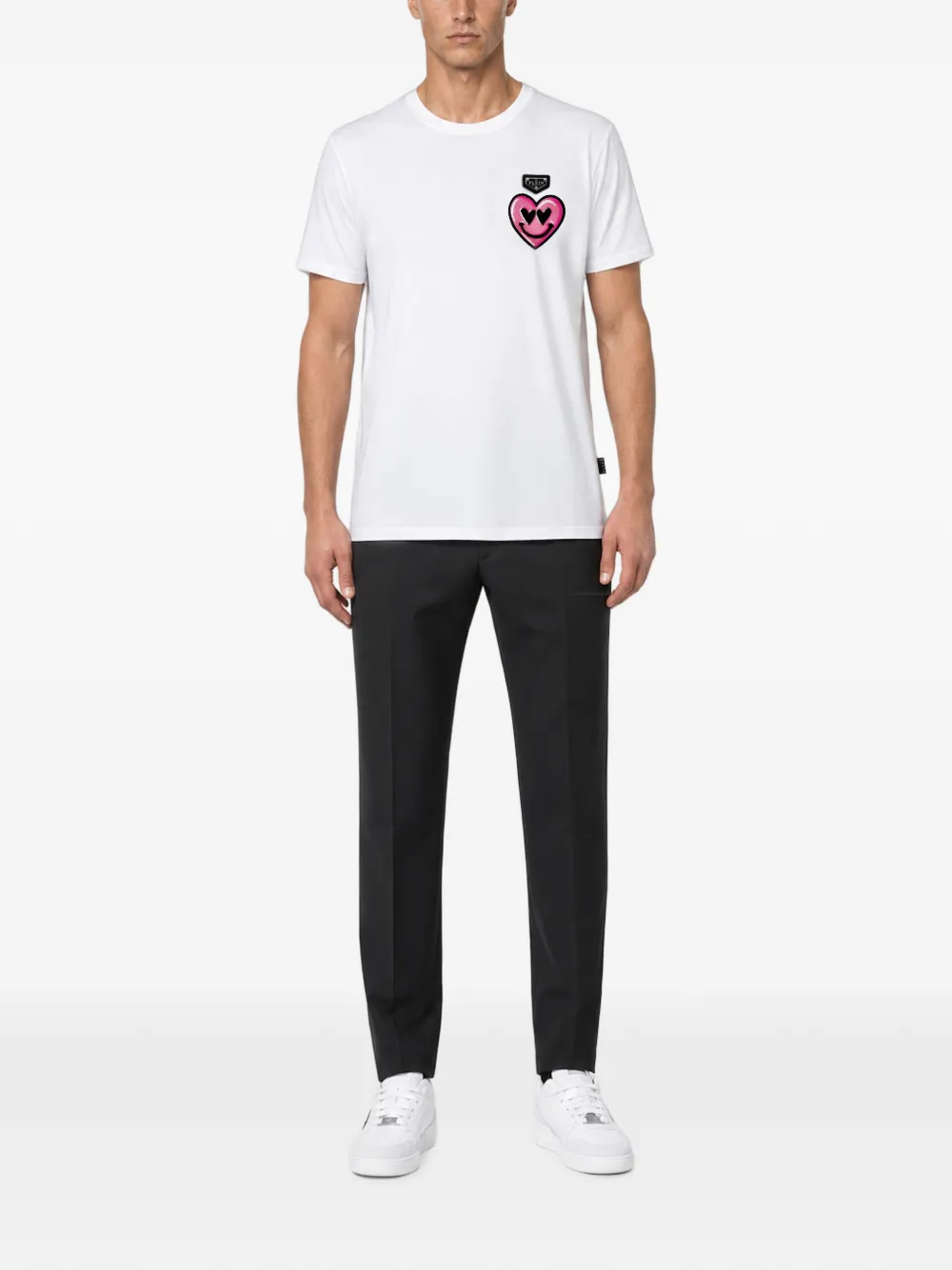 Philipp Plein T-shirt met patch Wit