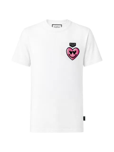 Philipp Plein t-shirt à patch cœur