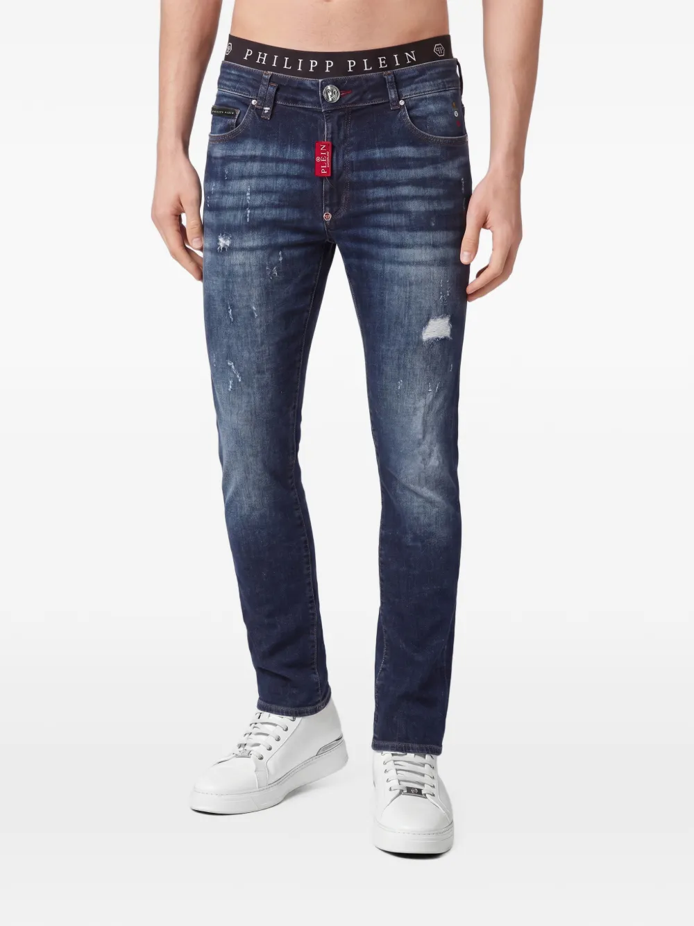 Philipp Plein Slim-fit jeans Blauw