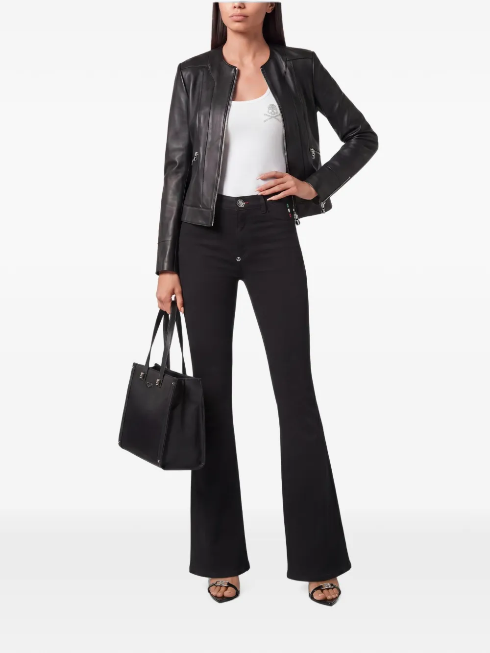 Philipp Plein Flared jeans Zwart