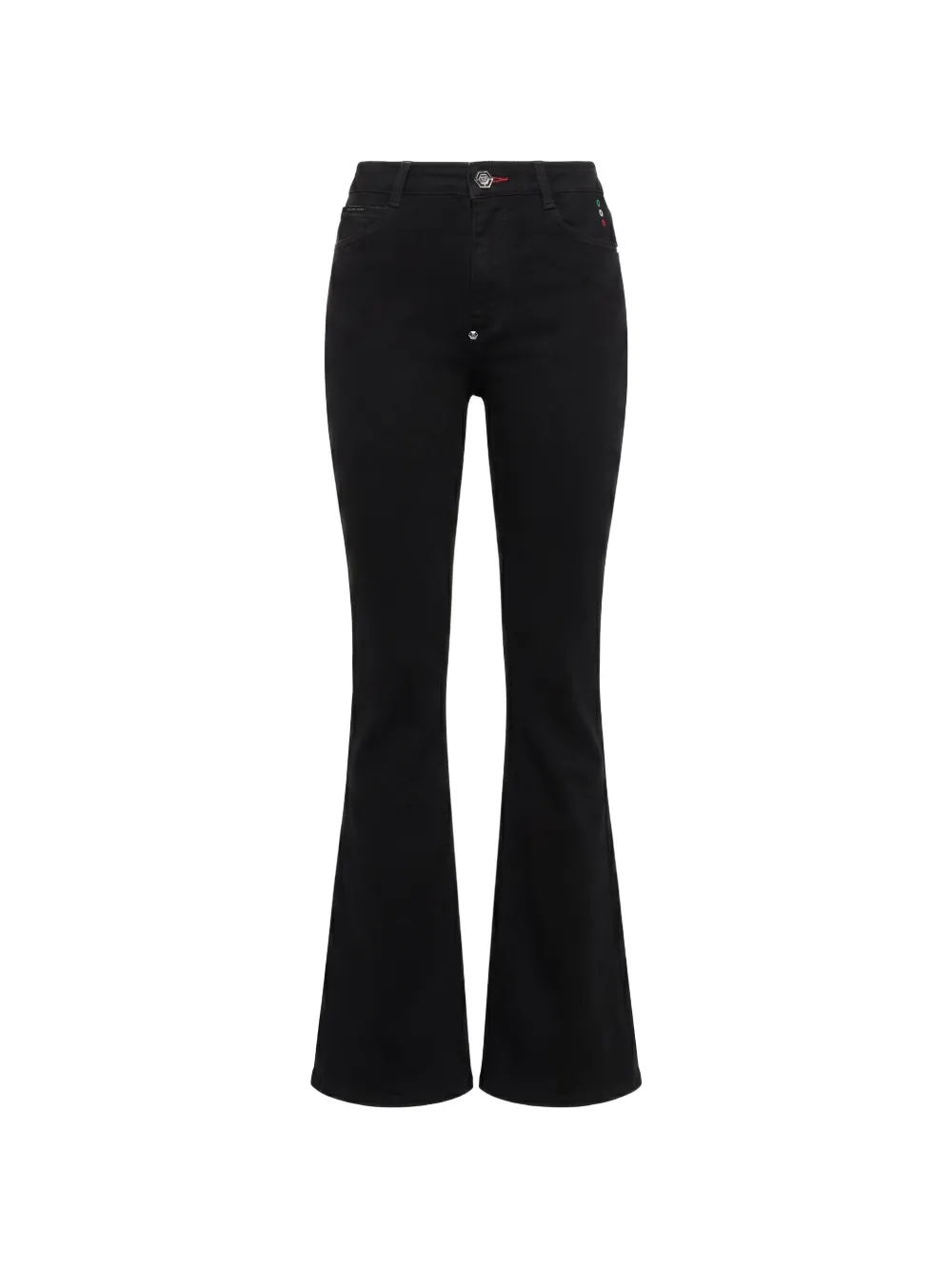 Philipp Plein flare fit jeans basic - Schwarz