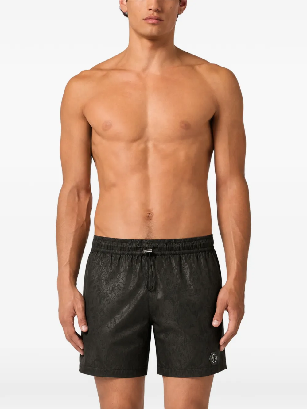 Philipp Plein Gothic Plein zwembroek Zwart
