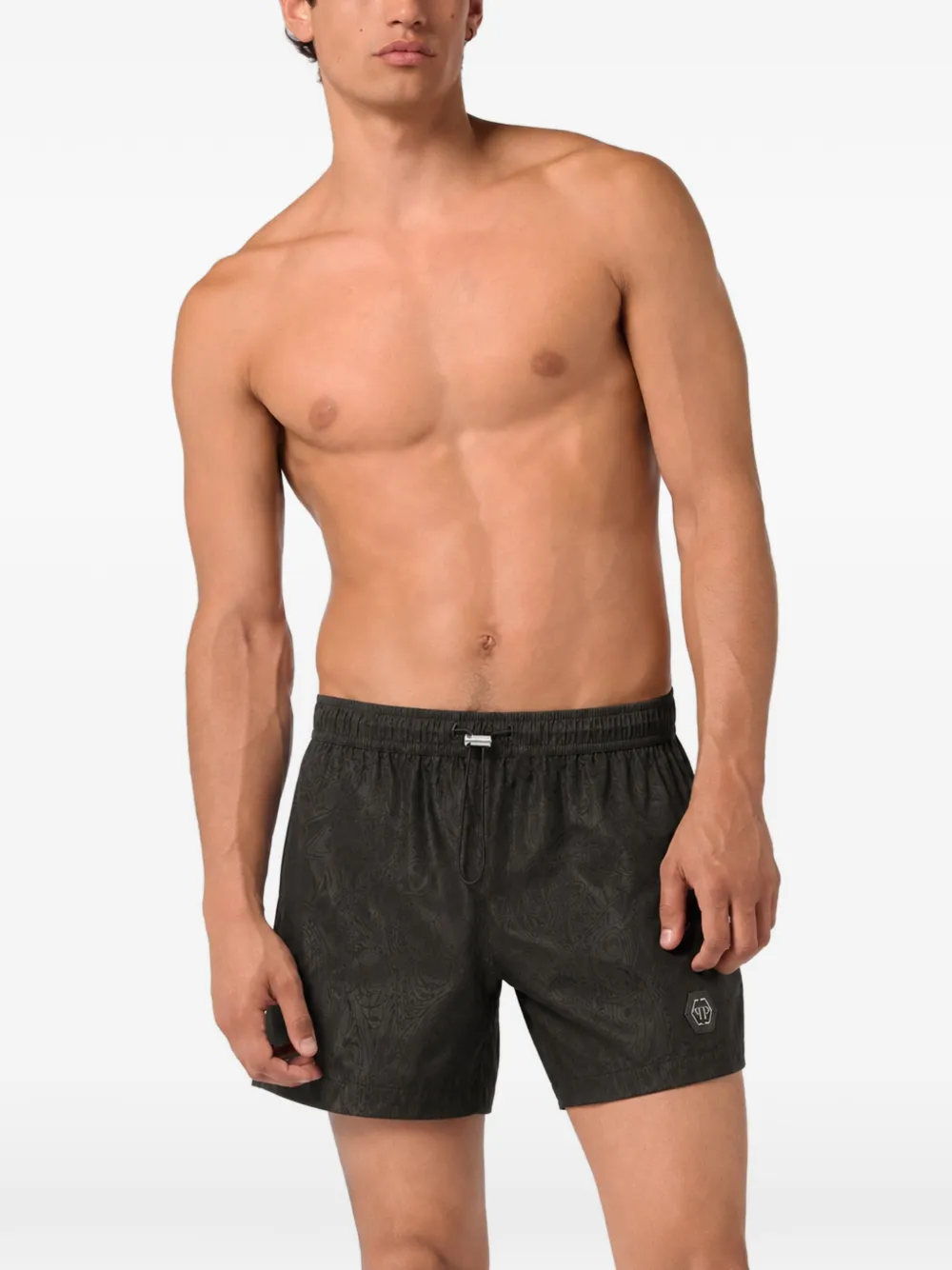 Philipp Plein Gothic Plein zwembroek Zwart