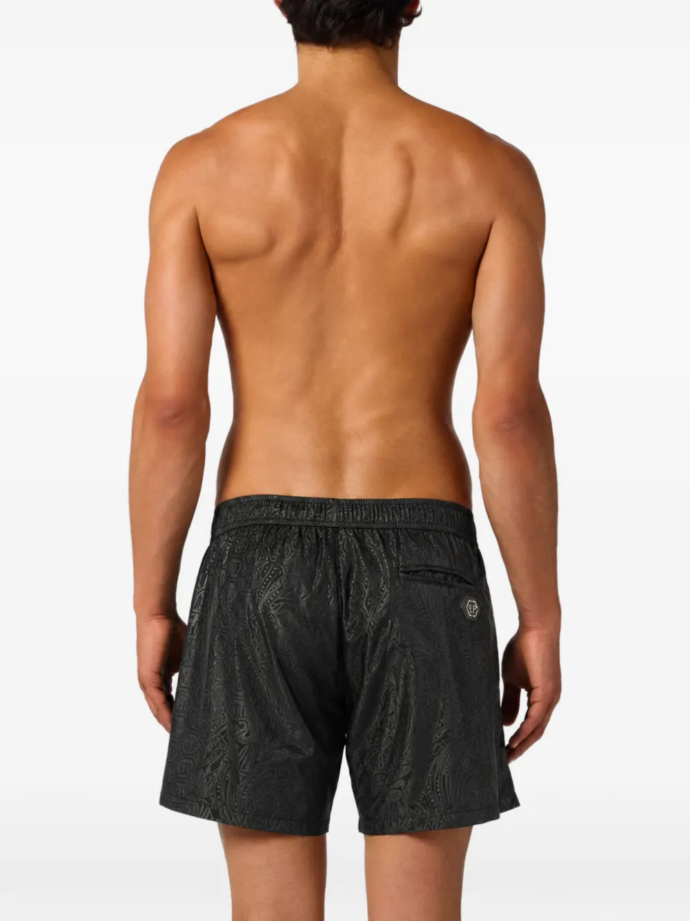 Philipp Plein Gothic Plein zwembroek Zwart