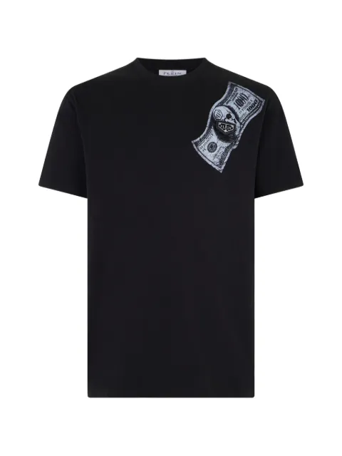 Philipp Plein jersey T-Shirt Skull Dollar Chest