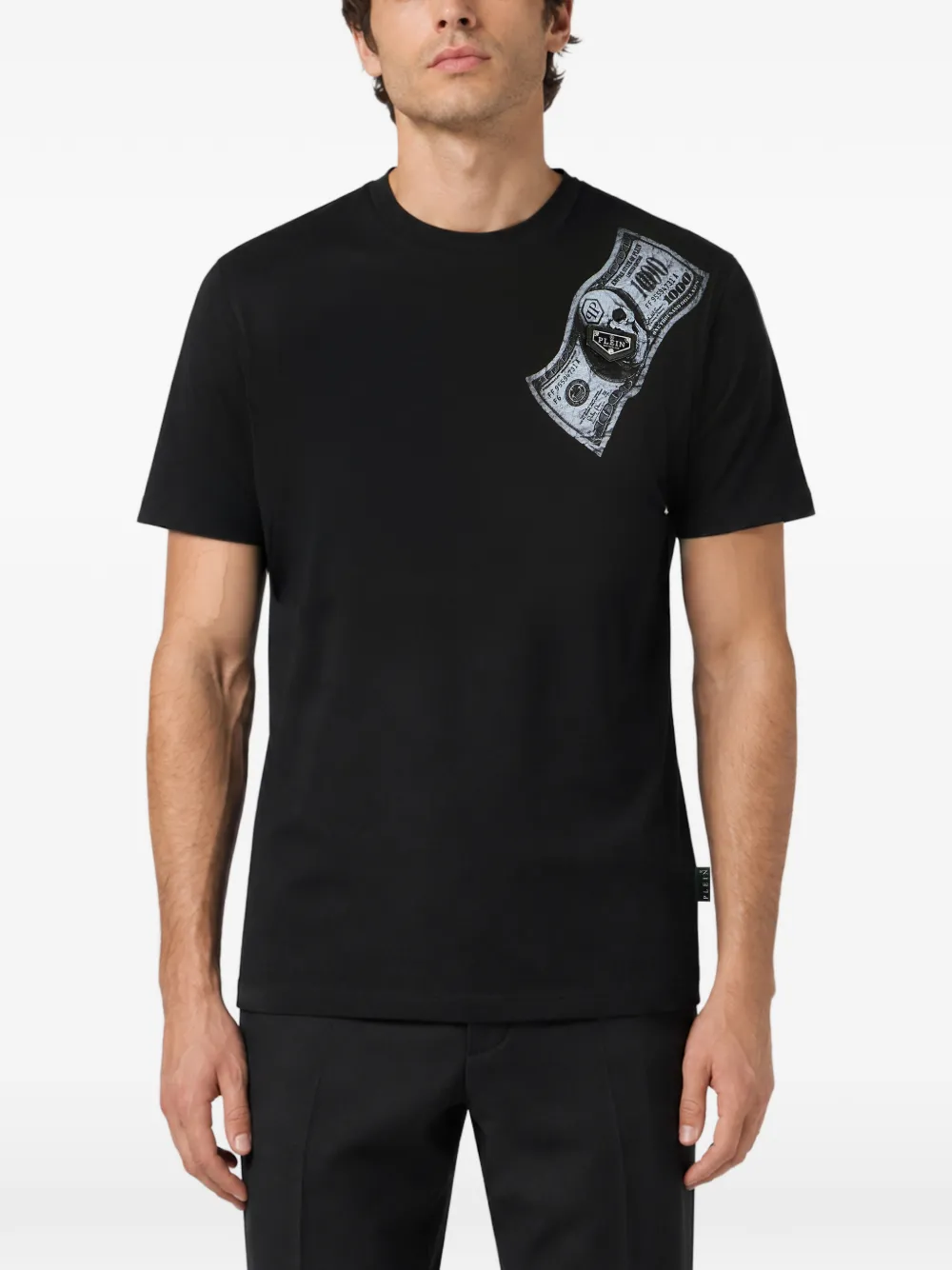 Philipp Plein Skull Dollar T-shirt Zwart