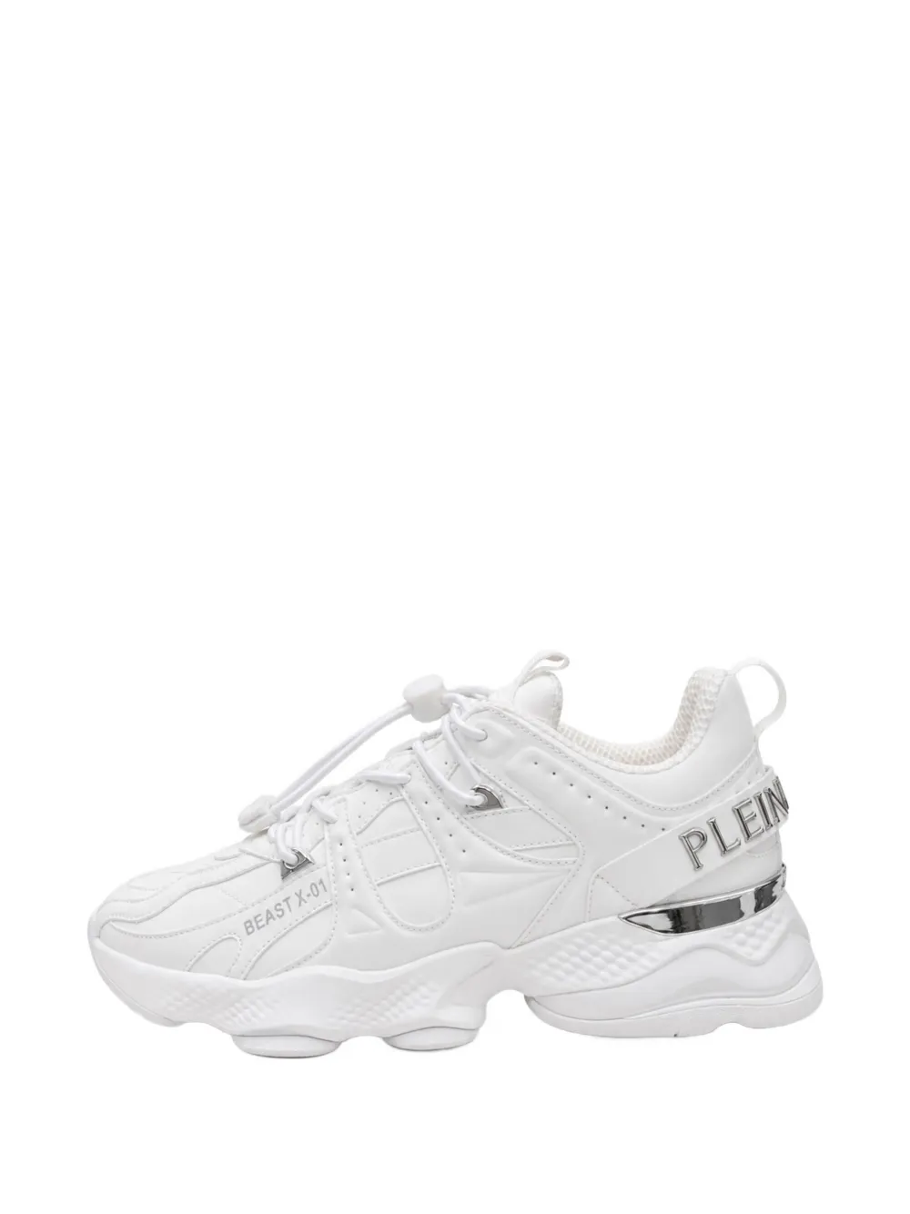 Plein Sport Runner Beast X-01 panelled sneakers - Weiß