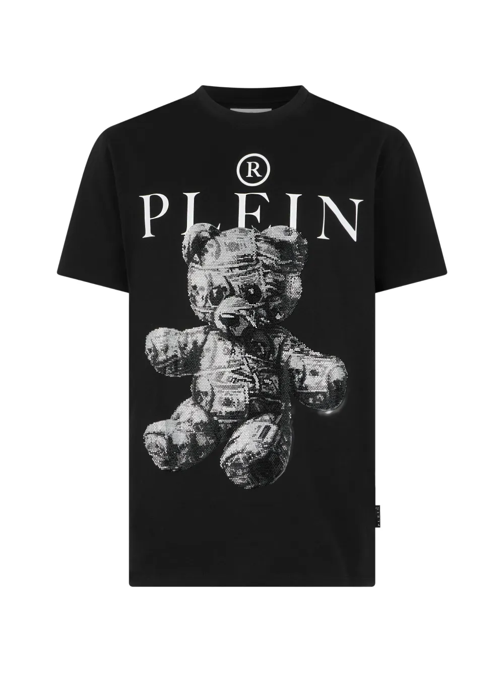 Philipp Plein jersey T-shirt Teddy Dollar stones - Nero