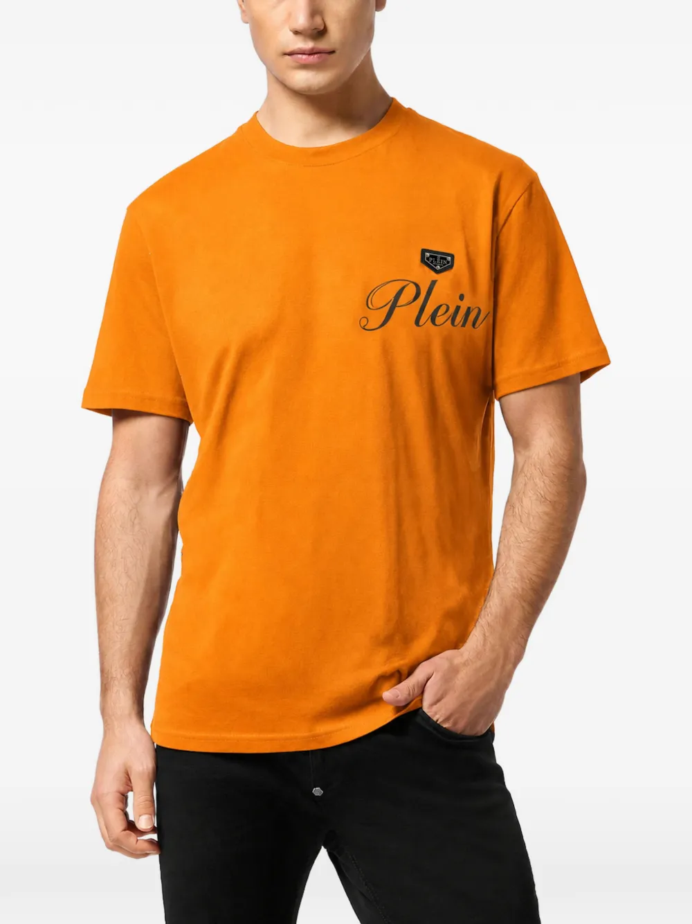 Philipp Plein T-shirt met logoprint Oranje