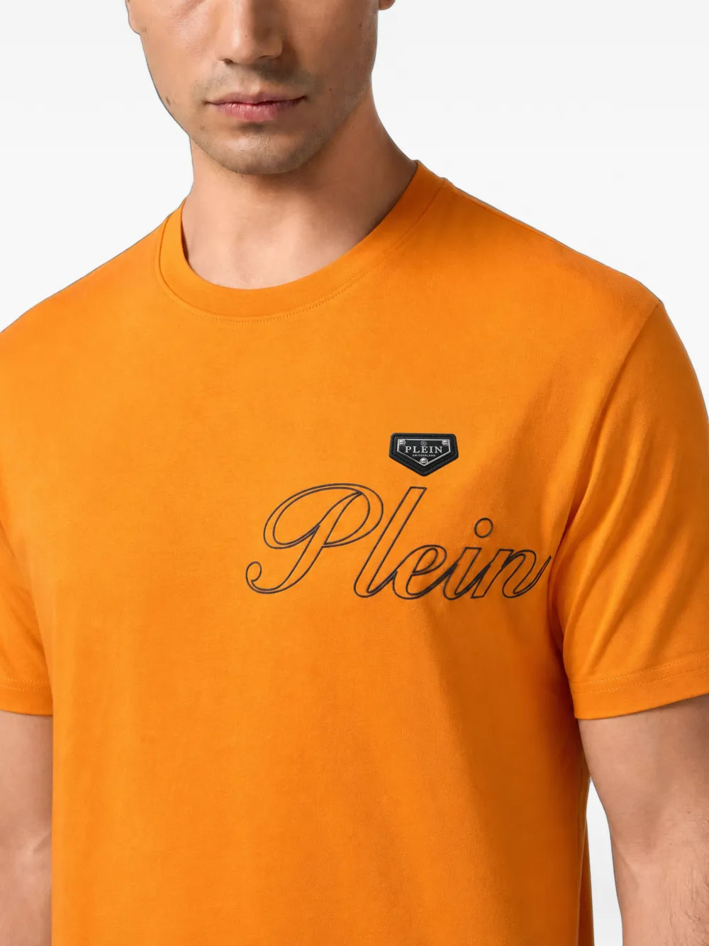 Philipp Plein T-shirt met logoprint Oranje