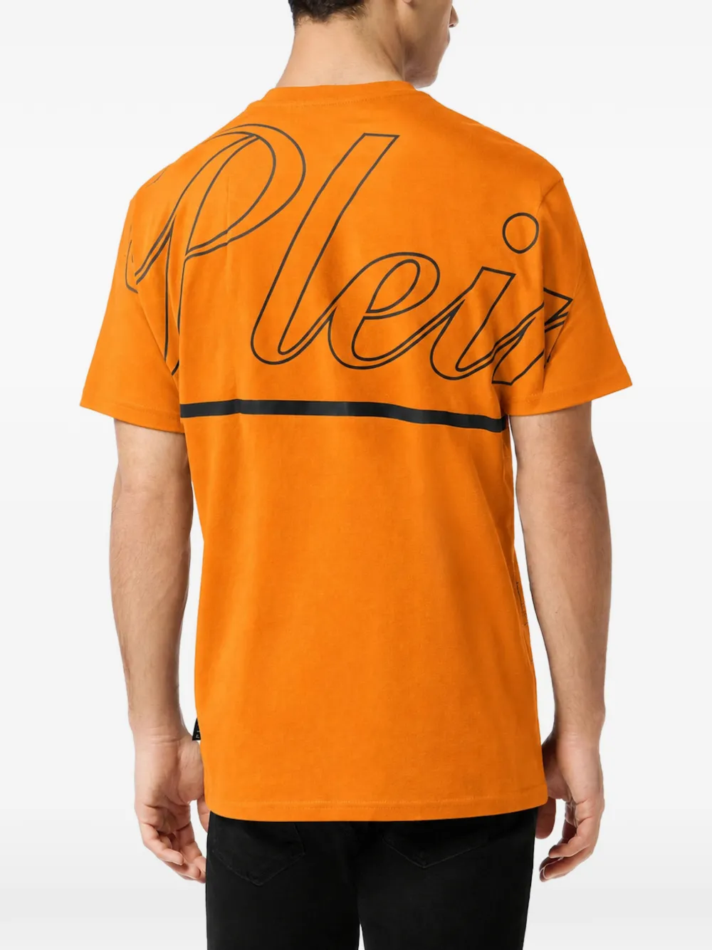 Philipp Plein T-shirt met logoprint Oranje