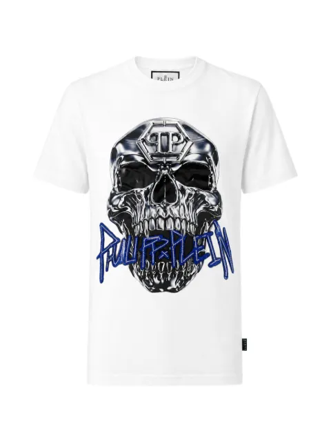 Philipp Plein t-shirt à imprimé tête de mort