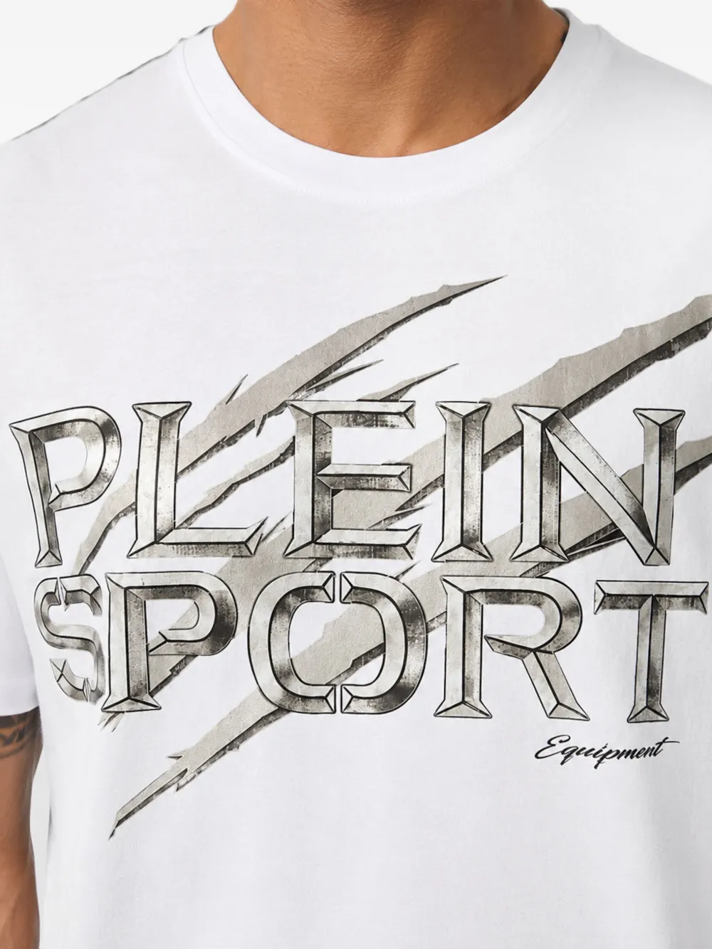 Plein Sport T-shirt met logoprint Wit