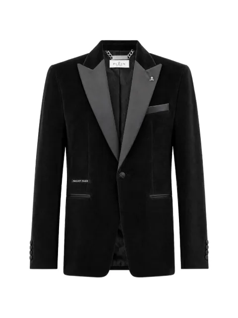Philipp Plein velvet regular-fit blazer
