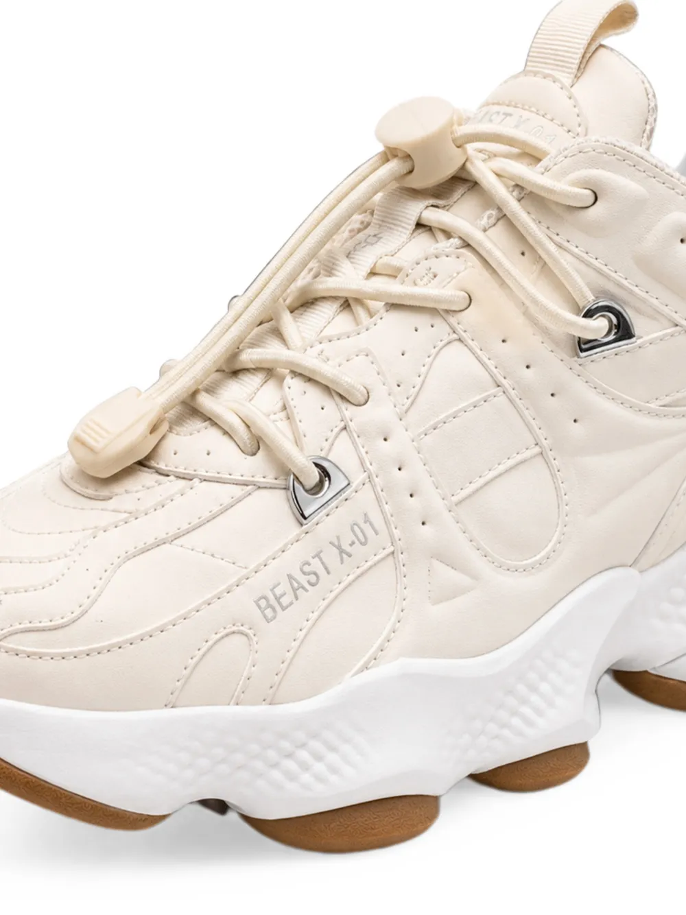 Plein Sport Runner Beast X-01 sneakers met vlakken Beige