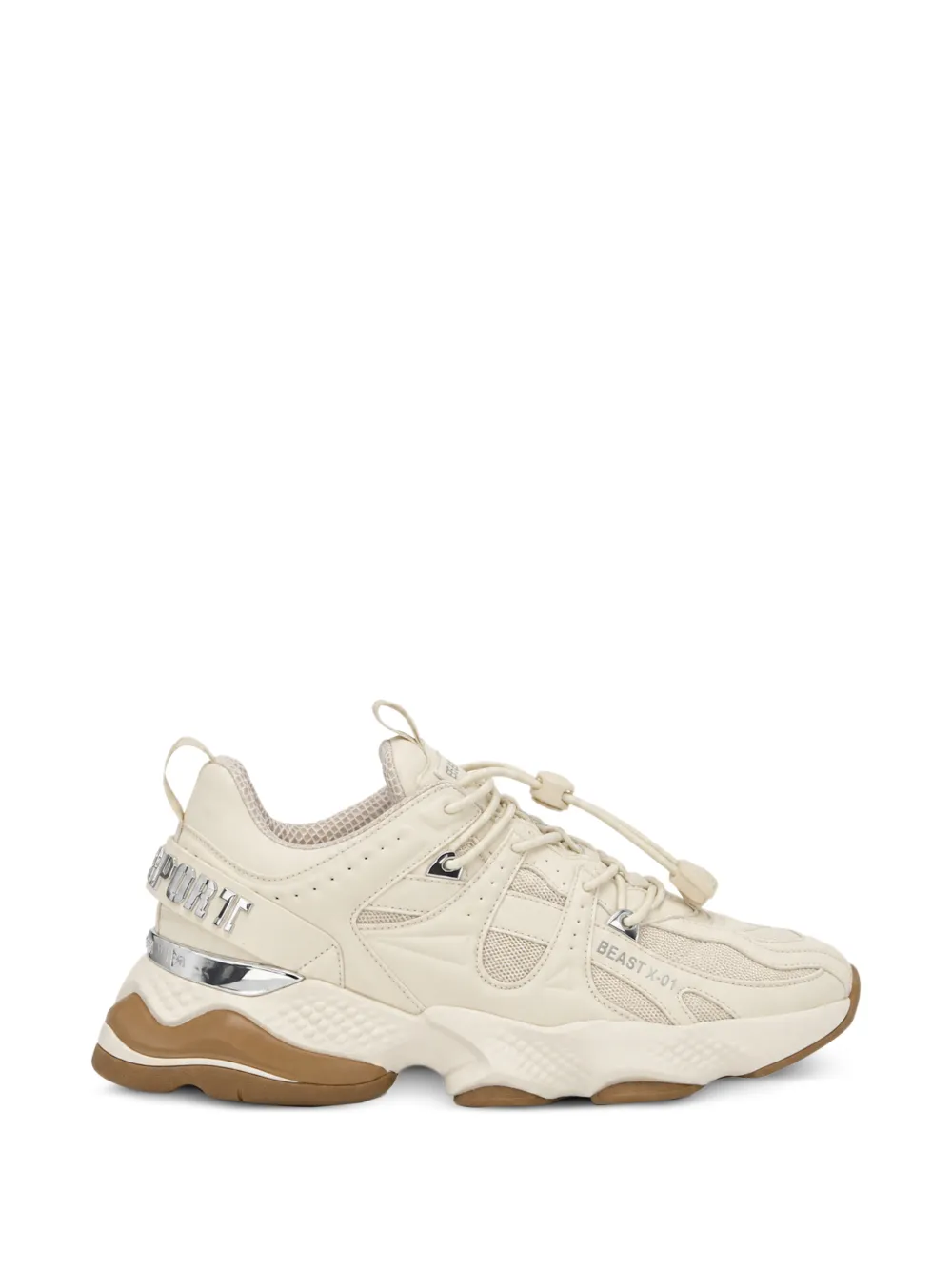Plein Sport Runner Beast X-01 panelled sneakers - Toni neutri