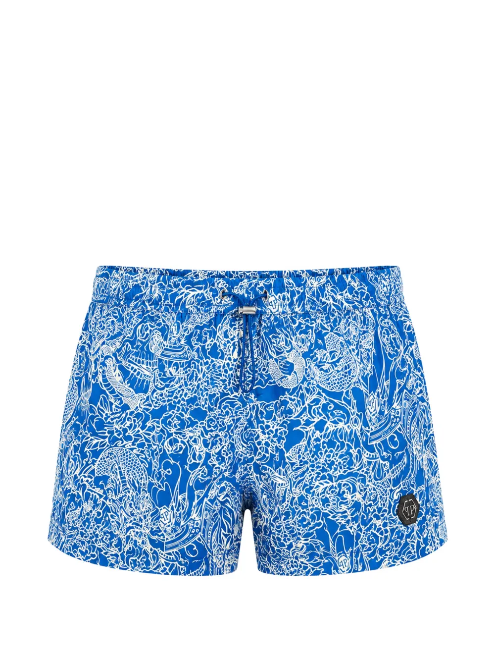 Philipp Plein 스컬 올오버 스윔 쇼츠 | 블루 | Image 1